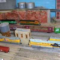 SD70ACe's and RS-2 fueling up at the fuel depot