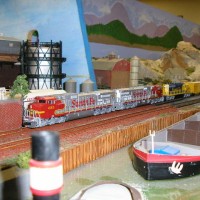 Santa Fe C44-9s and SD40 Snoot Nose