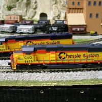Two C&O Chessie SD50's with different road numbers #8625 and the rare #8569.