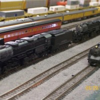 Kato SP Daylight in background on of two sets in have with DCC and Sound Plus 4 GS4 artime black units