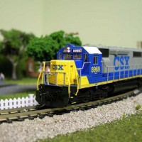 These are my Intermountain CSX SD45-2's, I have to admit at first I was skeptical of getting these locos but I'm glad I did with all the negative talk I heard about these locos I have to say Intermountain did a great job on the locos they are fantastic also run very smooth and quiet, great detail and have lots of pulling power.  I have to work on a backdrop.