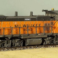 kitbashed N scale MP15AC