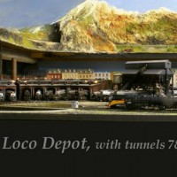 Steam loco depot, with tunnels 7 & 8 above