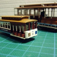 Frisco N cablecar in comparison with HO Bachmann cablecar