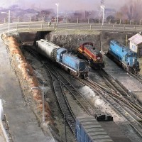 My version of MEC's Calais yard - with B and M locos.
