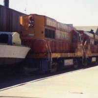 SP's experimental locos in storage in Oakland, Ca.