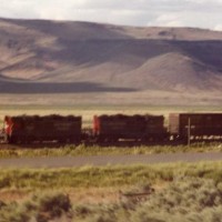 SP GP9s lead a train in Nevada.