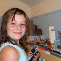 Happy engineer  Elizabeth age 8