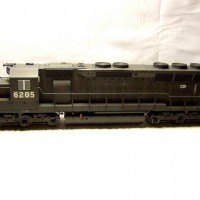 Kato SD45 CR (ex PC), repainted from PRR Version, weathered.