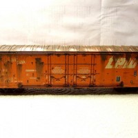 Athearn TP&W Evans Double Plug Door Boxcar, weathered.
