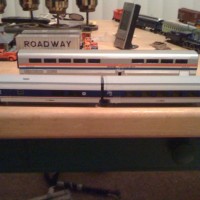 Walthers Superliner Diner with Talgo Bar Car and Diner