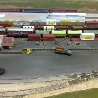 Darren F's "Cann River" layout of Gippsland Victoria, Cann River yard & goods shed, the main station.
