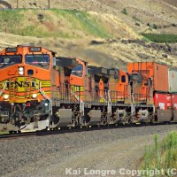 BNSF 4058 West at Avery, WA on the BNSF Fallbridge Subdivision