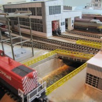 Cottonwood creek through Nelson yard - aound diesle house and power plant (mock up)