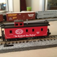 My N scale Micro-Trains SP&S caboose.