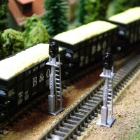 Railroad Signals designed and painted by southernnscale printed at shapeway