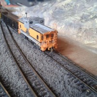 D&RGW caboose 01501 scratchbuild in Z-scale