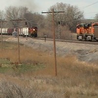 BNSF Custer PIC 1367. Three trains in 20 minutes this day!.