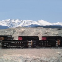 Kaiser coal liners, scratch build in Z scale.