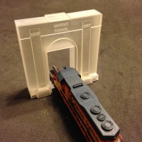 Moffat Tunnel entry only design in Z scale
