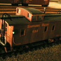 SP 655 Wooden, Lighted Coupola Caboose