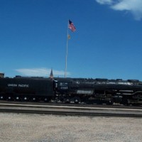 neat 3985 roster shot with Cheyenne depot in background