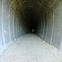 Interior of Tunnel 6, S-curve clearly visible