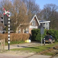 Home of the watchman for the crossing with the street, Hooge Zwaluwe.