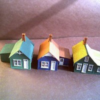 Houses from a kit.