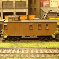 Athearn caboose conversion to wood