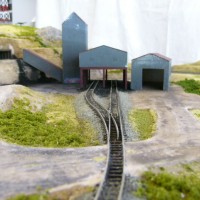 Mine area now with ballasted track