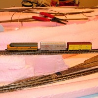 first train on the new layout