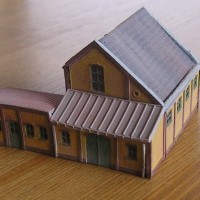 Industrial building Z scale