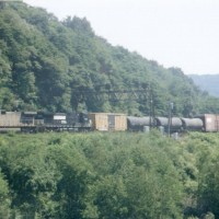 Westboung at Horseshoe Curve