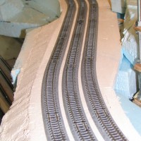 Graceful S-curve with N scale Unitrack