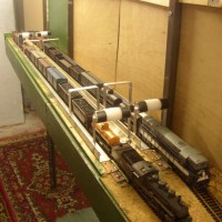 Trains made up in fiddle yard