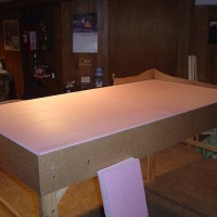 2" pink styrofoam base down.