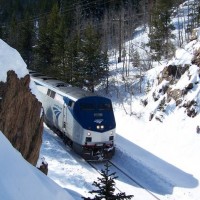 Snowbound Westbound Amtrak