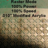 .010" Modified Acrylic Z Scale Brake Wheels