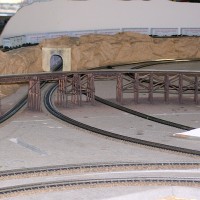 N scale bridge right side view