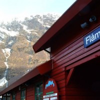 train station in Flam, Norway