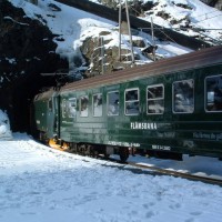 Flam incline train in Norway