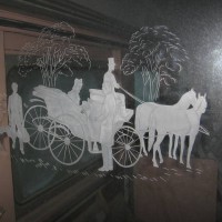 Etched Glass partition