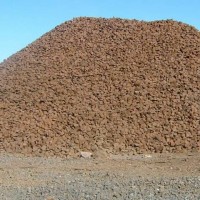 Keystone pig iron pile--pig iron is used in the steel making process