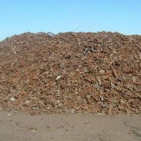 Keystone shredded scrap metal pile