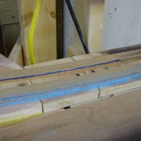 Superelevation of mainline (sanding down the end taper)