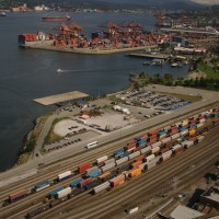 Vancouver Harbour railyard