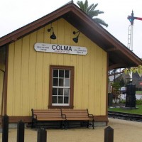 Restored Southern Pacific Colma Station