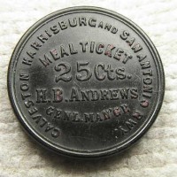 GH & SA Meal Token front side