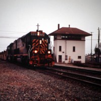 DRGW5372 at Stockton Tower 2/3/96